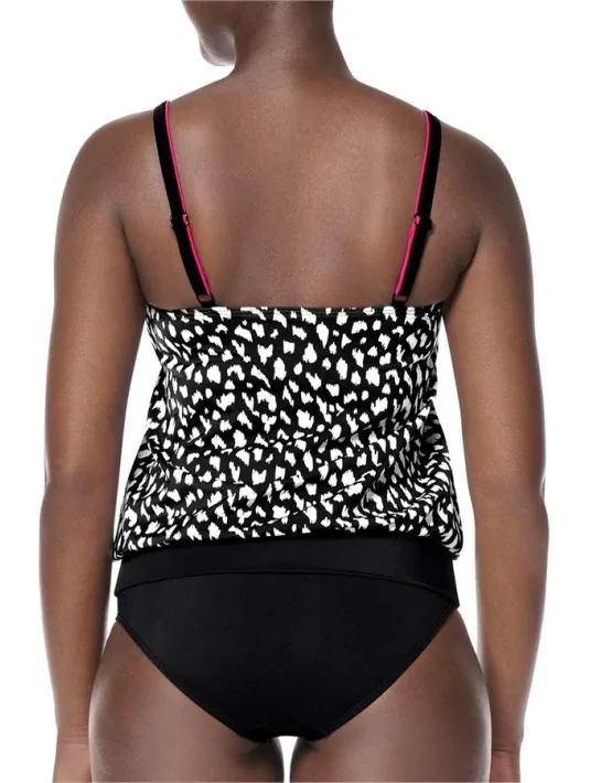 Tankini Manila blousant noir derrière Amoena