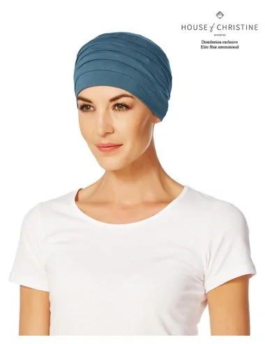 Bonnet ZEN BAMBOU bleu pétrole ELITE HAIR