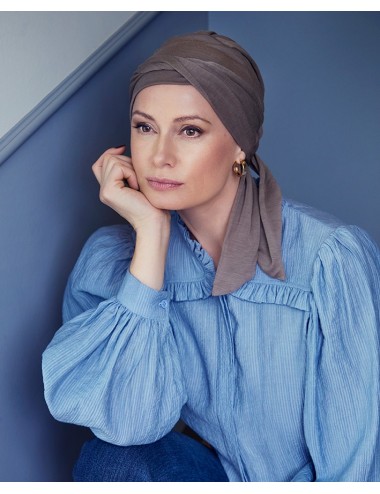 Turban SOFT LINE NAOS Tan ELITE HAIR Christine HeadWear