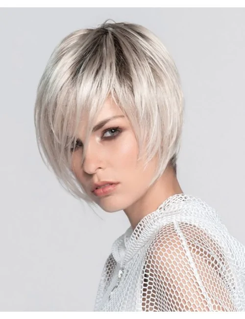 Perruque en fibre synthétique Java Platinblonde rooted Ellen Wille