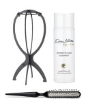 Pack beauté des cheveux synthétiques Ellen Wille : PORTE PERRUQUE, BROSSE AVEC PICOTS, SHAMPOING CHEVEUX SYNTHÉTIQUES