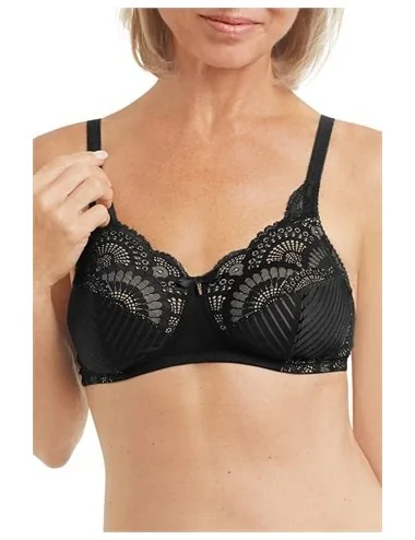 Soutien-gorge Karolina sans armatures AMOENA (Noir/sable)