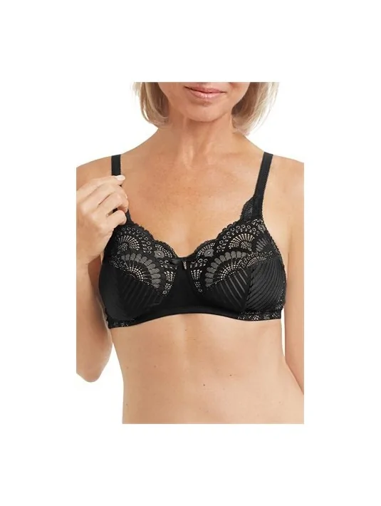 Soutien-gorge Karolina sans armatures AMOENA (Noir/sable)