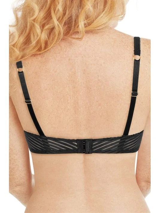 Soutien-gorge Karolina paddé sans armatures AMOENA (Noir/sable)