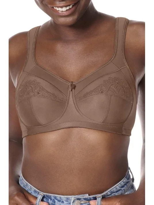 Soutien-gorge Isadora sans armatures AMOENA (Moka)