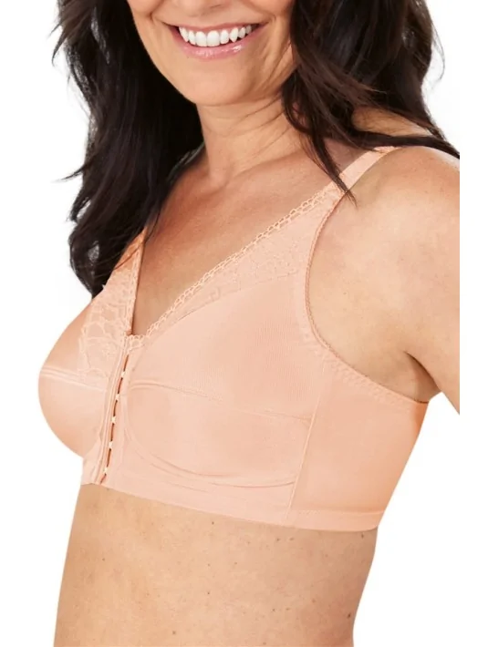 Soutien-gorge Nancy sans armatures ouvert devant AMOENA (Blush)