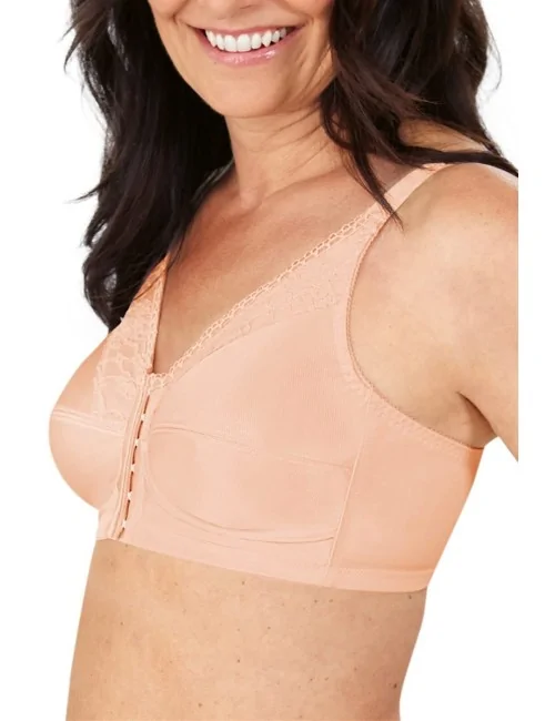 Soutien-gorge Nancy sans armatures ouvert devant AMOENA (Blush)