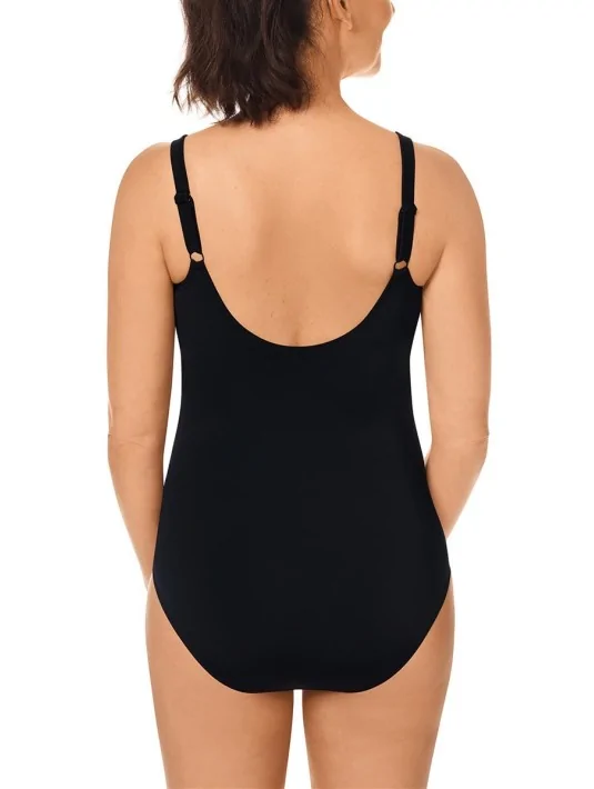 Maillot de bain une pièce Koh Samui Noir et Blanc Amoena