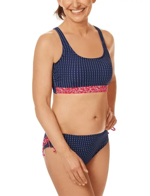 Bas de maillot de bain Algarve Imprimé marine Amoena