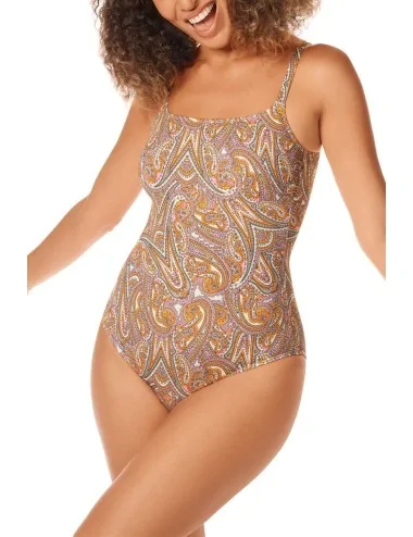 Maillot de bain une pièce Marrakech Multicolore or Amoena