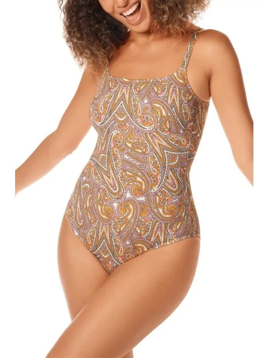 Maillot de bain une pièce Marrakech Multicolore or Amoena