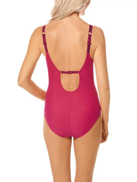 Maillot de bain une pièce Cozumel Imprimé rouge multicolore Amoena