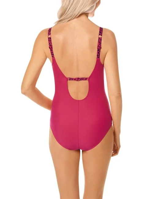 Maillot de bain une pièce Cozumel Imprimé rouge multicolore Amoena