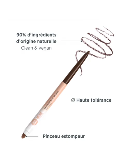 Crayon pour les yeux vegan avec pinceau estompeur MÊME COSMETICS