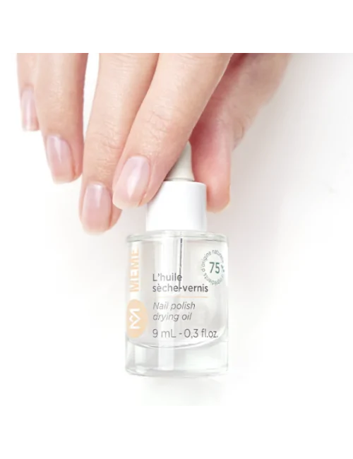 Huile sèche-vernis Même cosmetics 9 mL, 75% d'ingrédients d'origine naturelle, Made in France