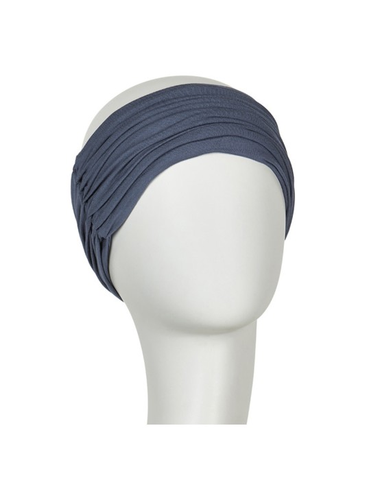 Bandeau KARMA Bleu ardoise ELITE HAIR - CHRISTINE HEADWEAR