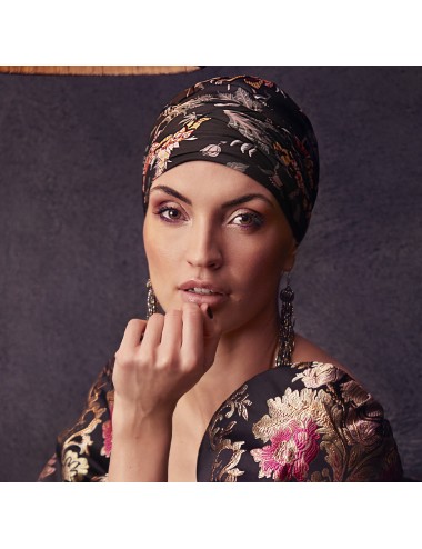 Bonnet Boho Scarlett Vetiver Elite hair - CHRISTINE HEADWEAR