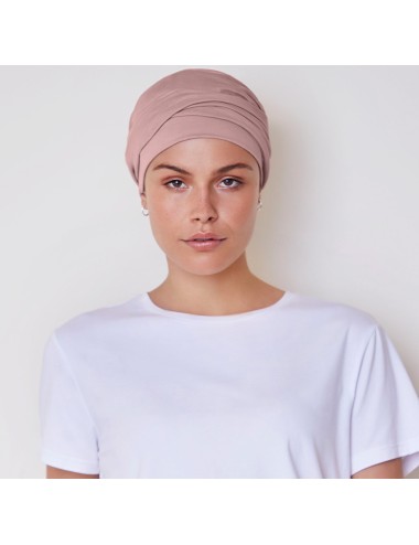 Turban VIVA TWIN SET Rose poudré ELITE HAIR CHRISTINE HEADWEAR