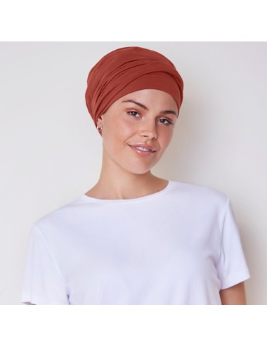 Turban VIVA TWIN SET Terracotta ELITE HAIR CHRISTINE HEADWEAR