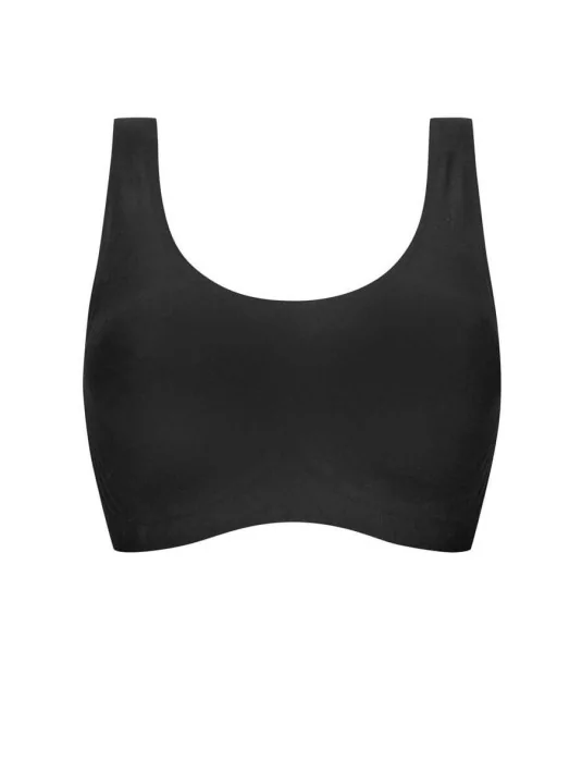 Brassière soutien-gorge Linda sans armatures Noir Black pour prothèses mammaires Amoena