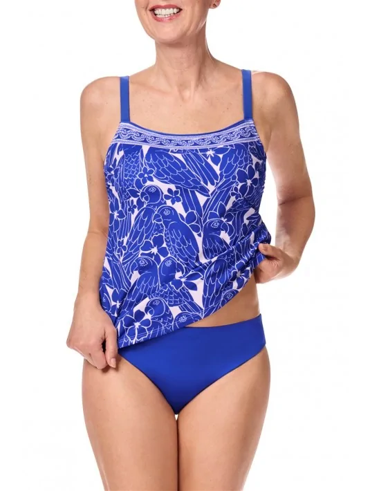 Tankini de bain Azores royal blue / white Amoena