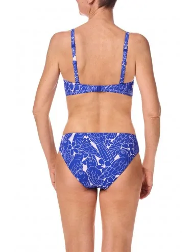 Haut de maillot bandeau Azores sans armatures Royal blue / White Amoena