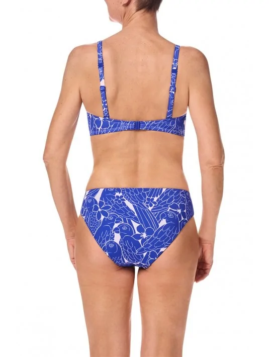 Haut de maillot bandeau Azores sans armatures Royal blue / White Amoena