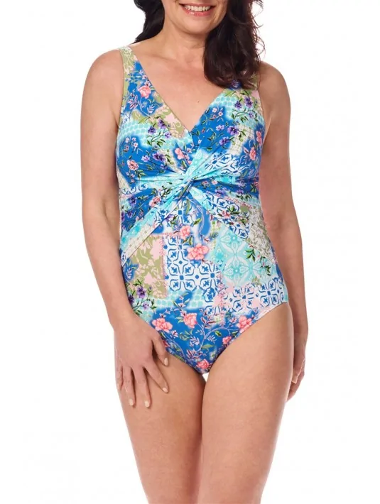 Maillot de bain une pièce Paxos Blue / Multi Amoena