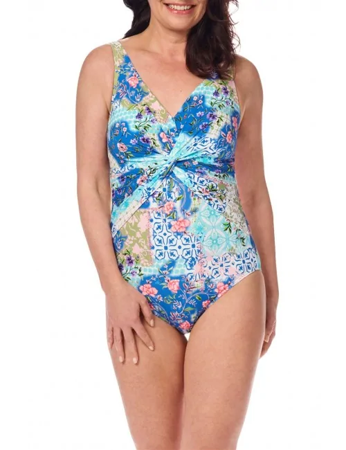 Maillot de bain une pièce Paxos Blue / Multi Amoena