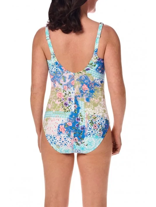 Maillot de bain une pièce Paxos Blue / Multi Amoena