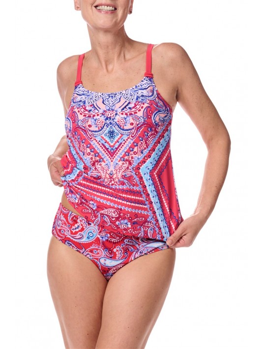 Tankini de bain Barbados hot pink multi amoena Tankini de bain Barbados hot pink multi amoena