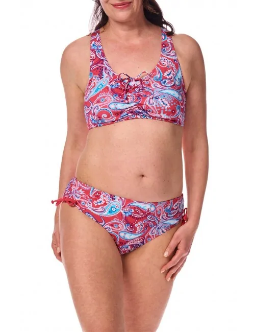 Haut de maillot de bain Barbados sans armatures Hot pink / Multi amoena