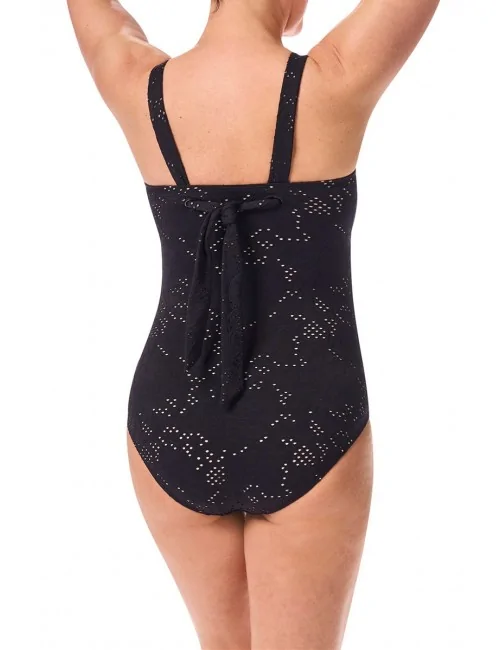 Maillot de bain une pièce Makri Noir / Sable amoena