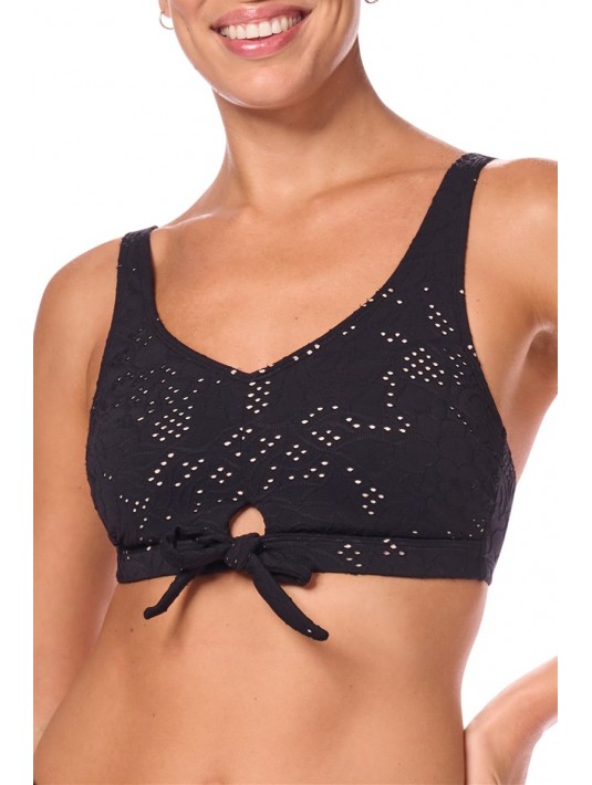 Haut de maillot de bain Makri sans armatures Noir / Sable Amoena Haut de maillot de bain Makri sans armatures Noir / Sable Amoena