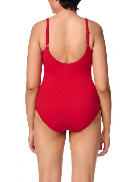 Maillot de bain une pièce Chile rouge Amoena