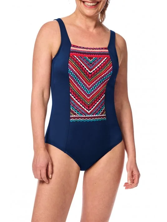 Maillot de bain une pièce Thassos FB Bleu navy / Multi amoena