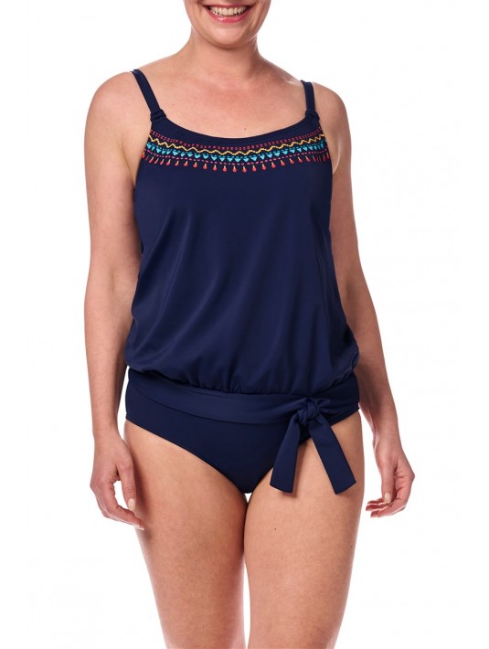 Blouson de bain Thassos bleu navy / multi amoena Blouson de bain Thassos bleu navy / multi amoena