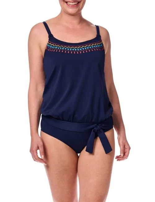 Blouson de bain Thassos bleu navy / multi amoena