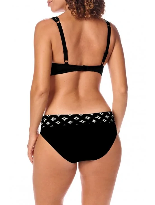 Haut de maillot de bain Palermo avec armatures noir black blanc cassé off white amoena