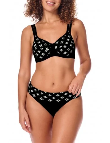 Haut de maillot de bain Palermo avec armatures noir black blanc cassé off white amoena