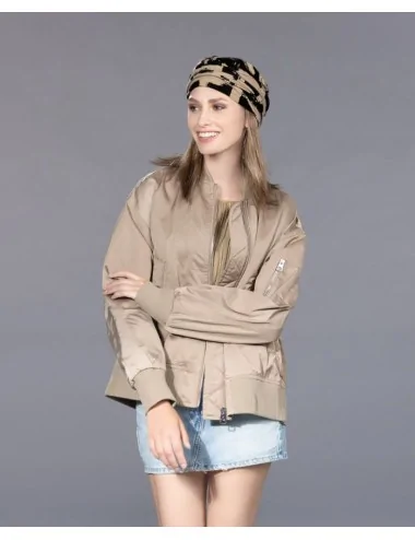 Bonnet GOGA beige/black ELLEN WILLE