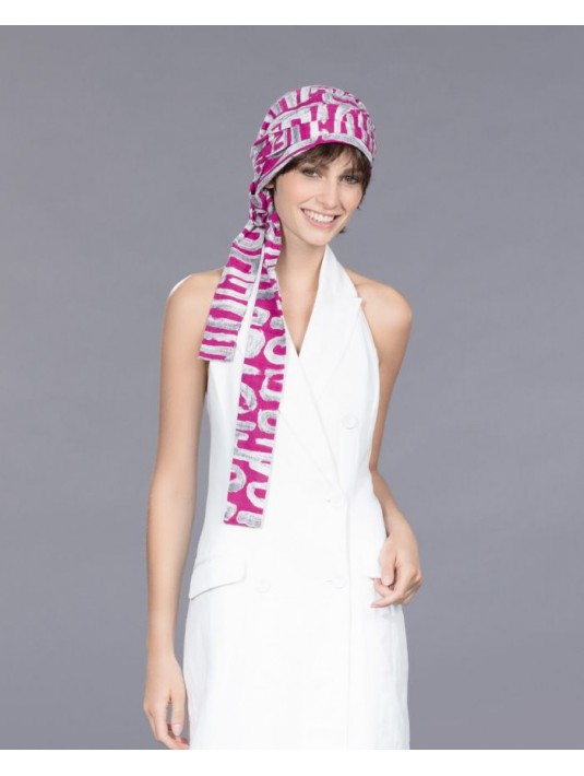 Turban AMA FINA Magenta Maze ELLEN WILLE Turban AMA FINA Magenta Maze ELLEN WILLE