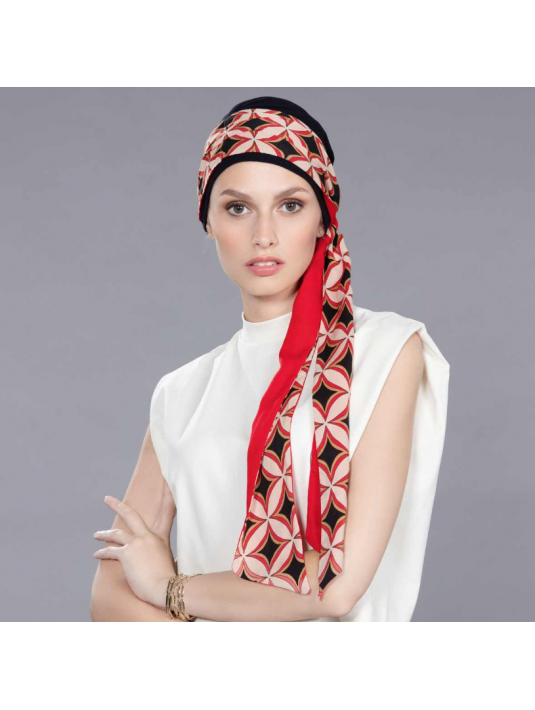 Turban Bonnet UNA Black - Ellen Wille Turban Bonnet UNA Black - Ellen Wille