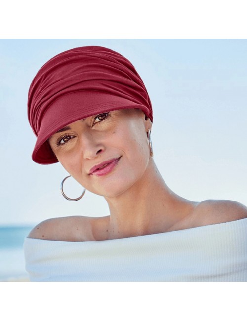 Casquette Anti-UV UPF50+ SOLANA Grenat Elite hair