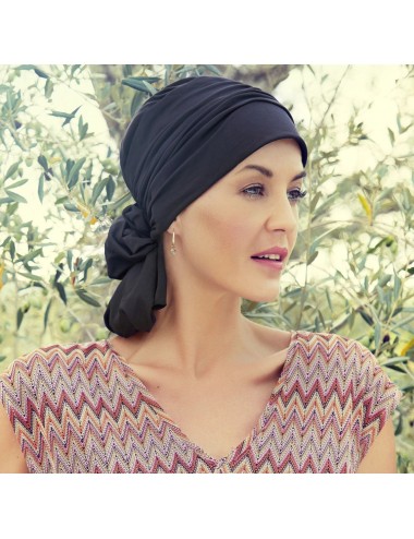 Turban MILA COTON ébène ELITE HAIR CHRISTINE HEADWEAR