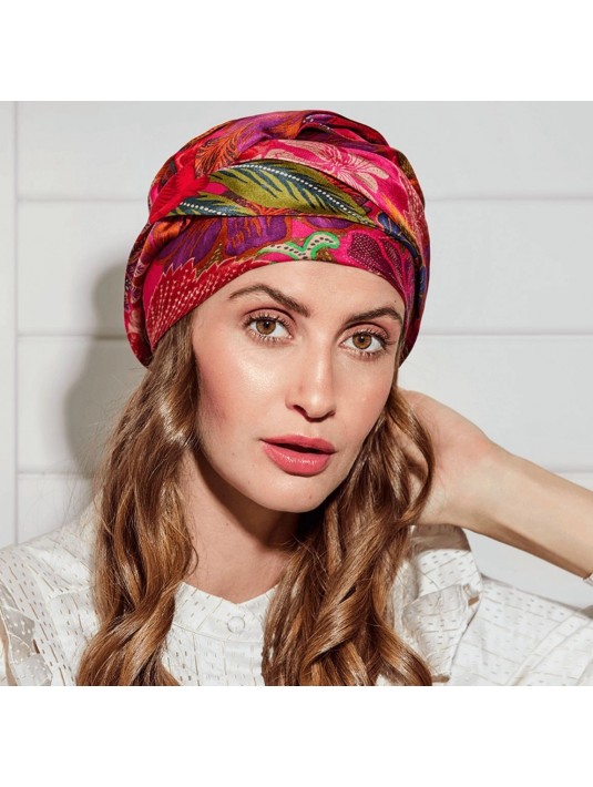 Bonnet en soie Boho Hibiscus Royal Elite Hair Christine HeadWear Bonnet en soie Boho Hibiscus Royal Elite Hair Christine HeadWear