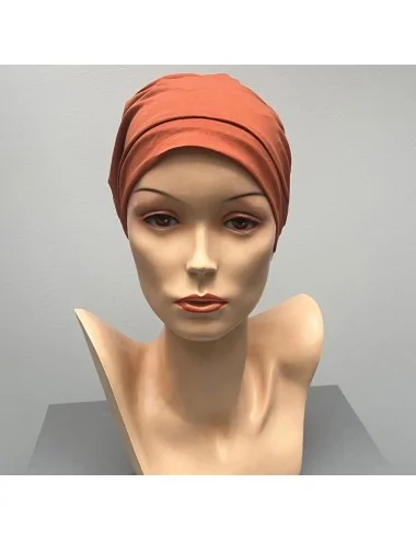 Bonnet Basic Coton Terracotta Elite Haire Christine HeadWear