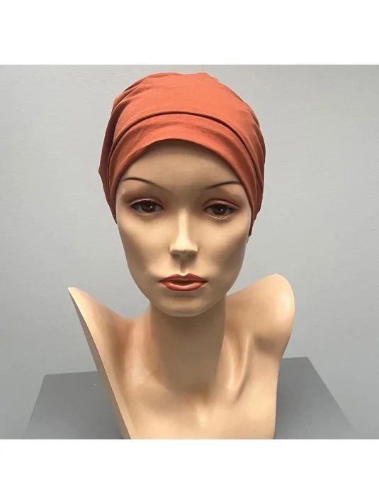 Bonnet Basic Coton Terracotta Elite Haire Christine HeadWear