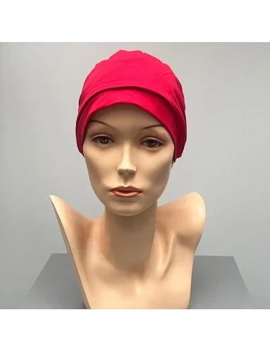 Bonnet Basic Coton Rouge Valentino Elite Haire Christine HeadWear