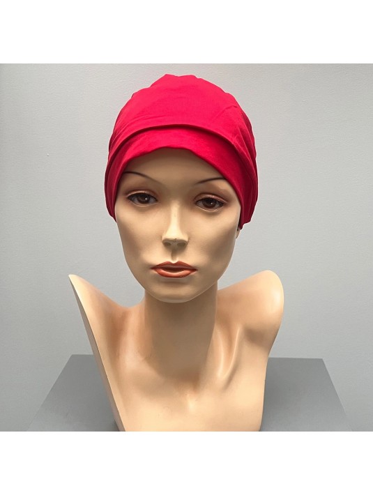 Bonnet Basic Coton Rouge Valentino Elite Haire Christine HeadWear Bonnet Basic Coton Rouge Valentino Elite Haire Christine HeadWear